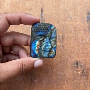 Labradorite Buddha Head